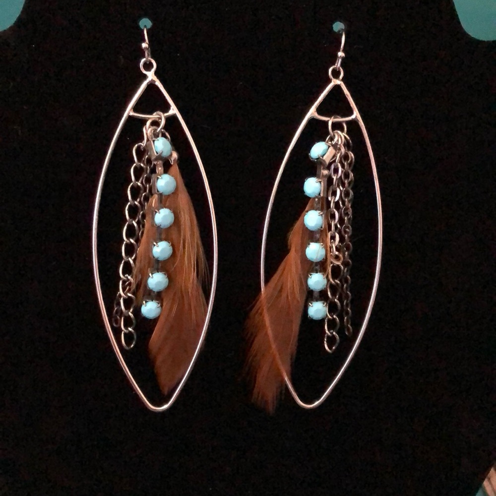 New feather earrings by ALooAk jewelry